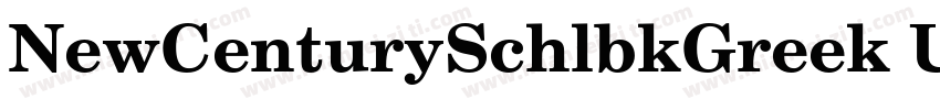 NewCenturySchlbkGreek Up字体转换